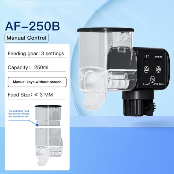 Fisktanksmatare Automatisk matare AF-250B AF-250B AF-250B