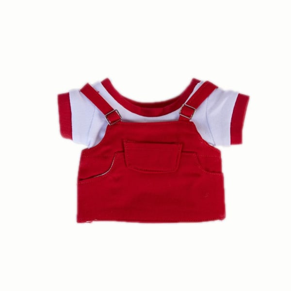 Doll Clothes Denim Hame Set RED red