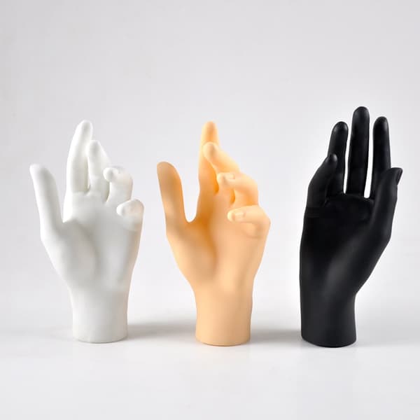 1 PC Håndmodel Handsker Display SORT-HØJRE SORT-HØJRE Black-Right