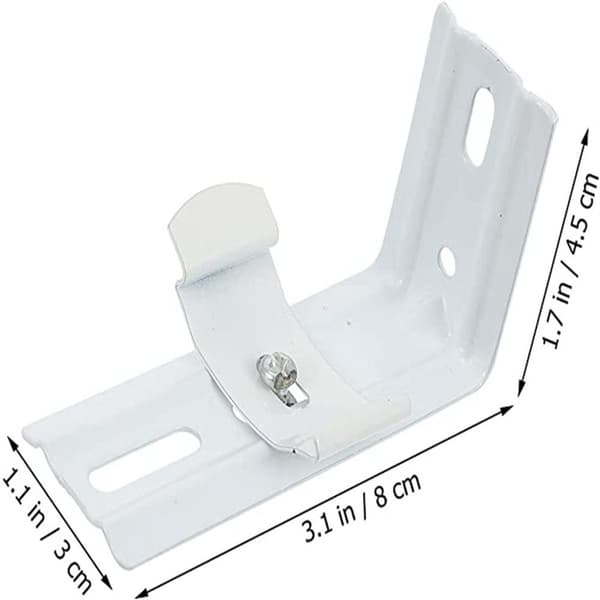 6 stk Vertikal Blind L Bracket Blind Brackets