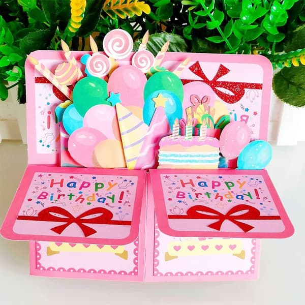 3D pop-up buket papirblomster 2 2 2