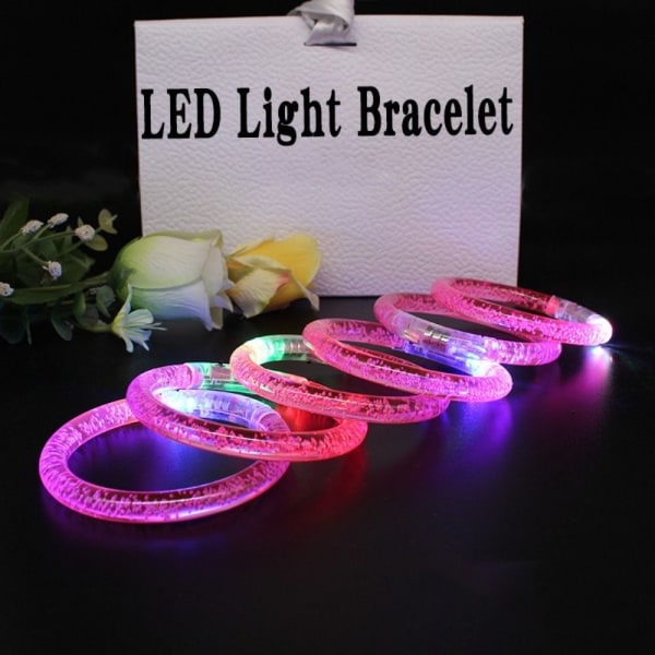 10st LED Armband Glow Armring ROSA pink