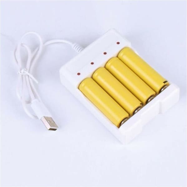 AA / AAA Batterilader Laderverktøy USB Batterilader