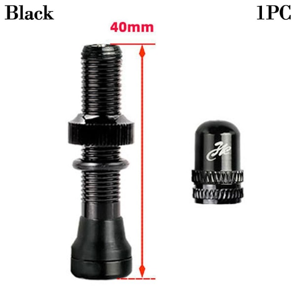 1/2 st Schrader A/V-ventiler Amerikansk ventil SVART 40MM1PC 1st Black 40mm1pc-1pc