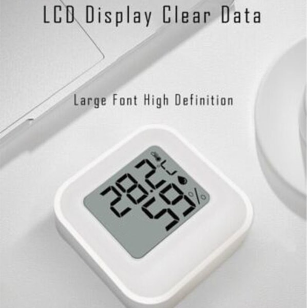 Digitalt termometer Hygrometer Temperaturmåler BLÅ Blue
