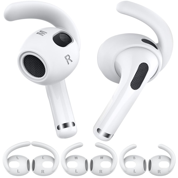 3 par ørepropper øreputer for Airpods 3 white