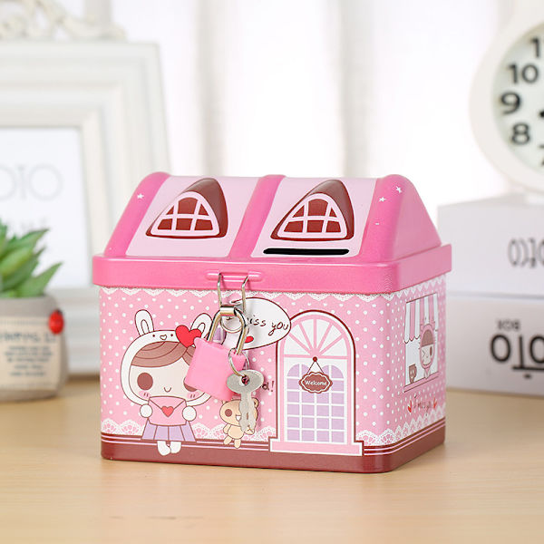 Elf S-23 Blydækshus Børnetegnefilm Sparegris pink
