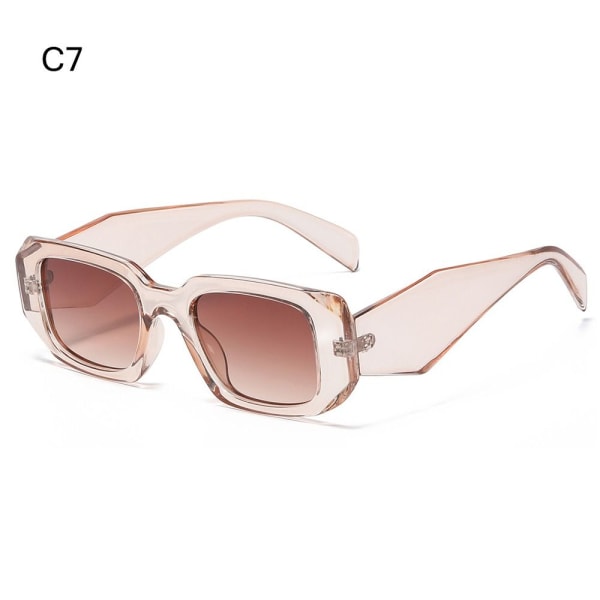Rektangulære solbriller Y2K solbriller C7 C7 C7