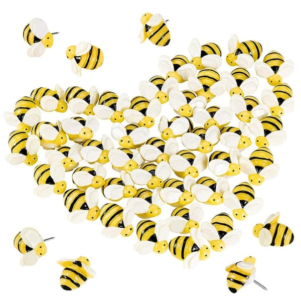 Bee Push Pins Dekorativa häftstift