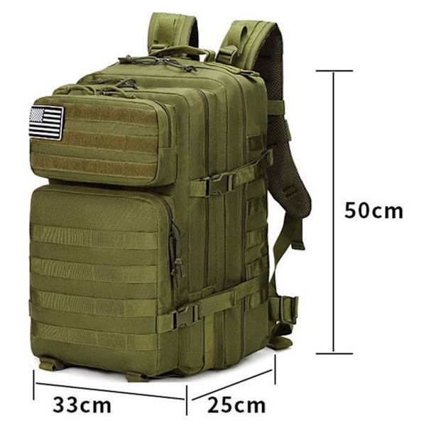 Militær Taktisk Rygsæk Army Molle Taske MILITARY GREEN