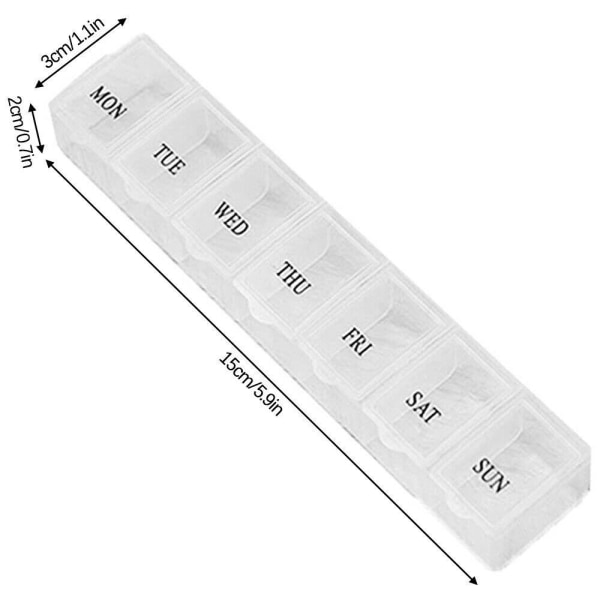 7 Days Pill Box -tablettiannostelija SININEN blue