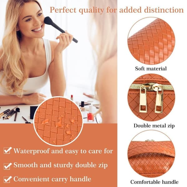 Kosmetikkveske Reisevaskepose Makeup Bag orange