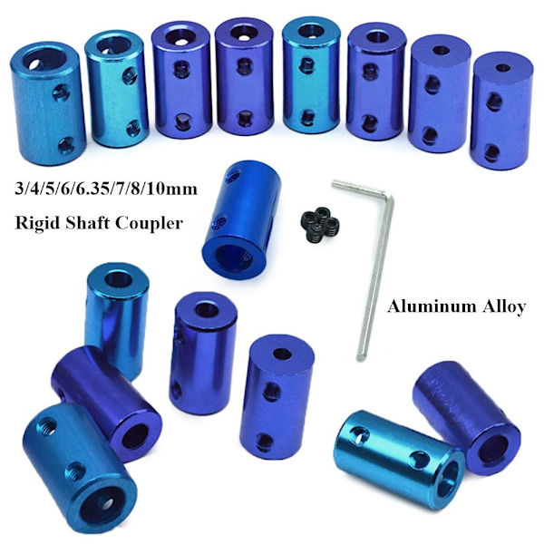 2 stk stiv akselkobling 3D-printere Dele 4MM-4MM 4MM-4MM