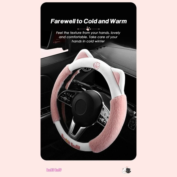 Universal Car Rat Cover Protector Winter Warm rosa