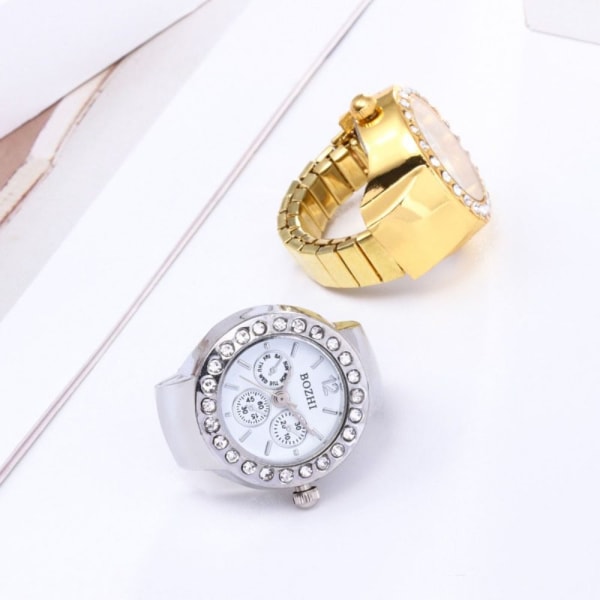 Finger Rings Klockor Ring Watch SILVER Silver