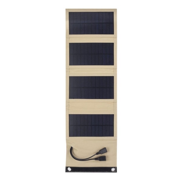 Fleksibel Solar Panel Power Bank 7W-SORT 7W-SORT 7W-Black