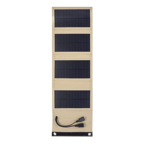 Fleksibel Solcellepanel Power Bank 7W-SORT 7W-SORT 7W-Black