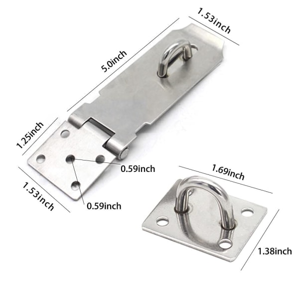 Oven lukot Hasp Salpa 1kpl 1kpl 1pc