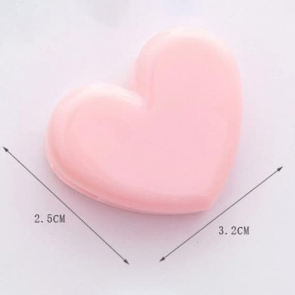 10ST Note Clip Heart Clip TRANSPARENT transparent