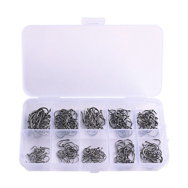High-carbon stål fiskekrog Hawksbill Enkelt krog 100 STK 100 STK 100PCS