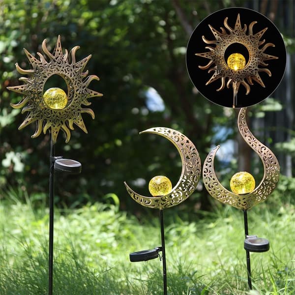 Solar LED-ljus Utomhus Landskapslampor BLÅ SOL BLÅ SOL blue sun