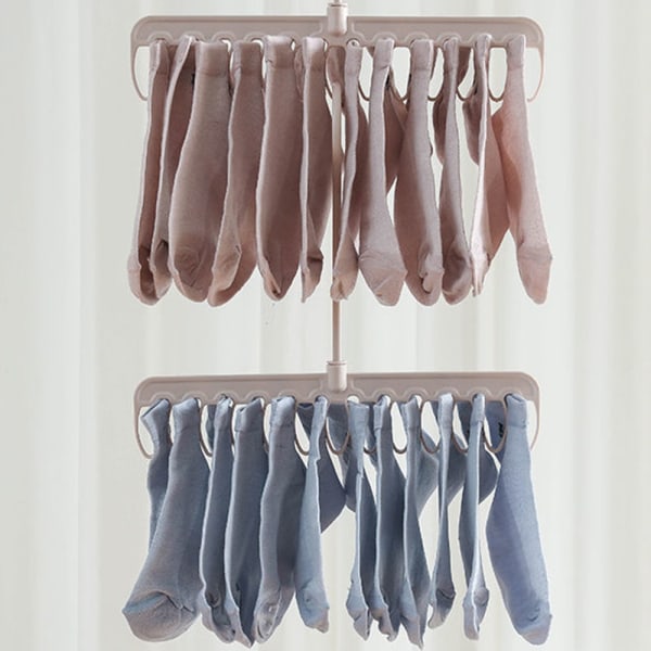 3 STK Multi Hængende Opbevaring Bøjle Garderobe Opbevaring Organizer green 1-1
