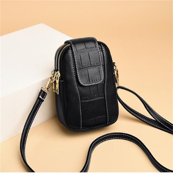 Crossbody Skuldertasker Lynlåstasker SORT Black