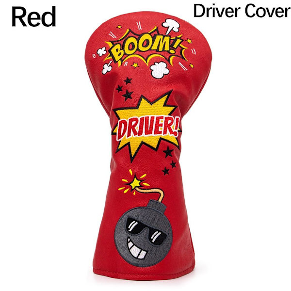 Golfmailan cover Golf-puinen cover PUNAINEN KULJETTAJAN COVER KULJETTAJA Red Driver Cover-Driver Cover