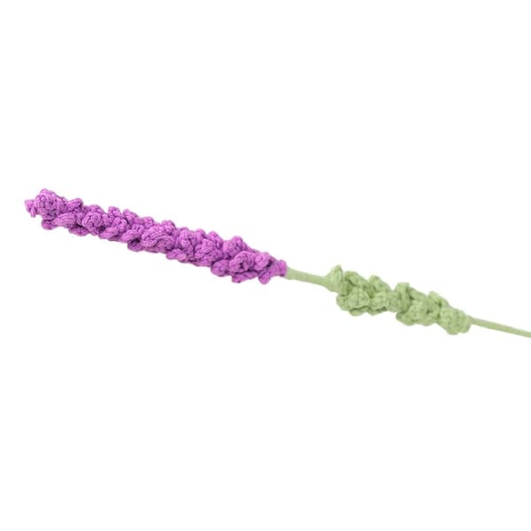 Handstickad lavendelblomma Lavendelflätad blomma LIGHT Light Purple