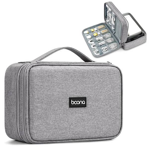 Digital oppbevaringsveske USB-kabelposer grey Style 2-Style 2