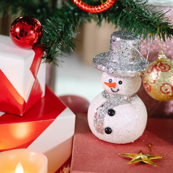Snowman Craft Rød Nese Jul Gulrot Nese Plast Snømann