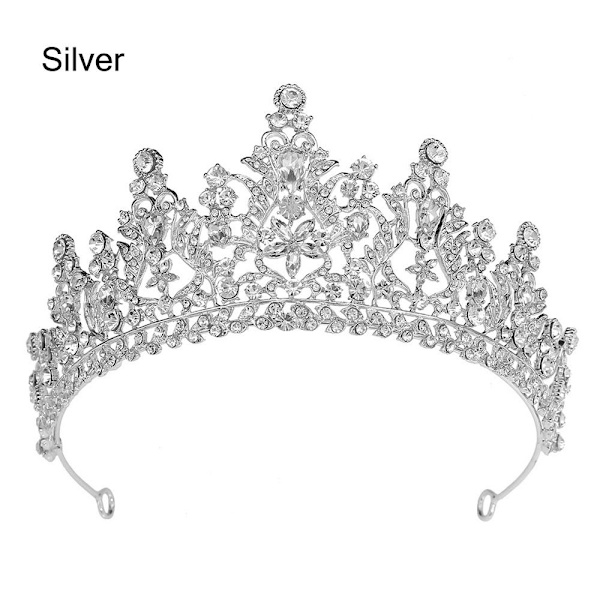 Kristallkronor Kristalltiaror SILVER Silver