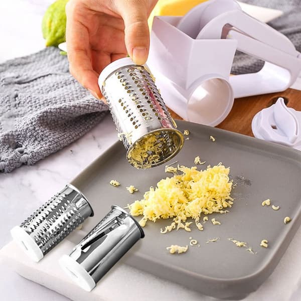Roterande ostrivare Hand Strimlare VIT White