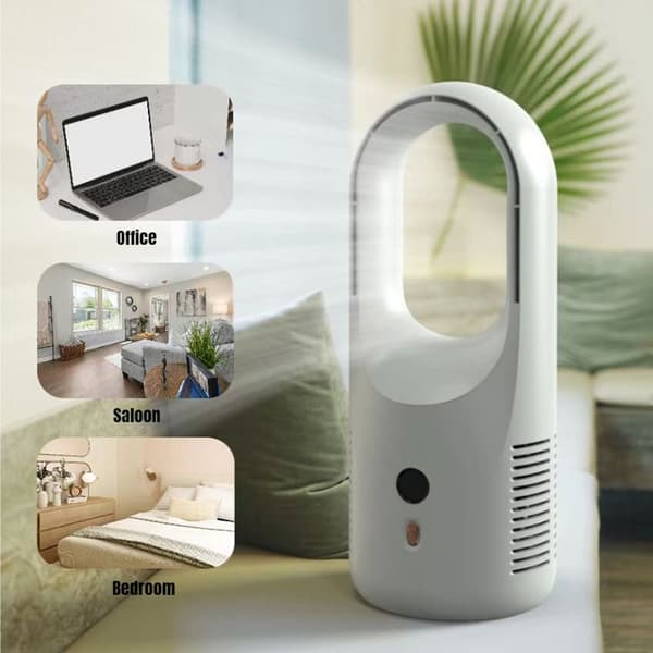 Ny Bladløs Ventilator LED Display Skrivebord