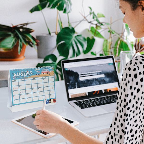 Desktop Paper Calendar Daily Vuosittainen Agenda Desktop Calendar