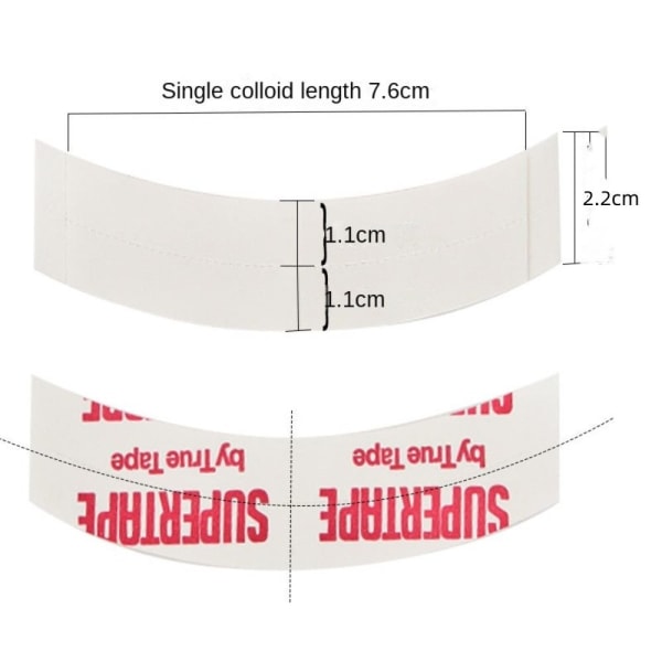 36stk Sidetape selvklebende tape parykk/toupé