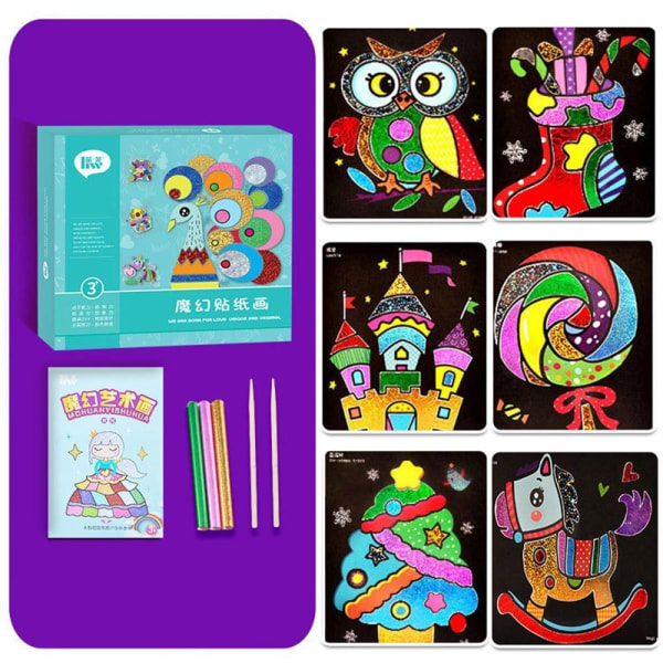 9/12/15/20stk Sticker Painting Art Kits Magic Transfer Paper 20pcs