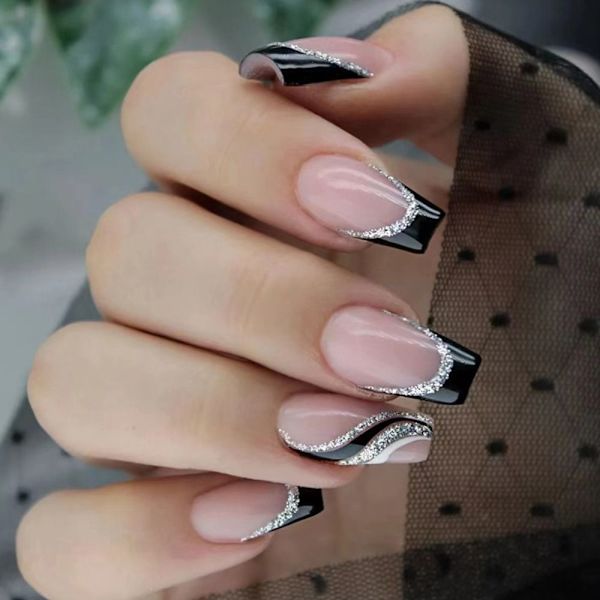 24stk Fake Nails Short French Z562 Z562 Z562