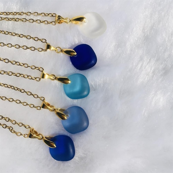 Sea Glass Halsband Kedja Halsband GULD 4 GULD 4 Gold 4