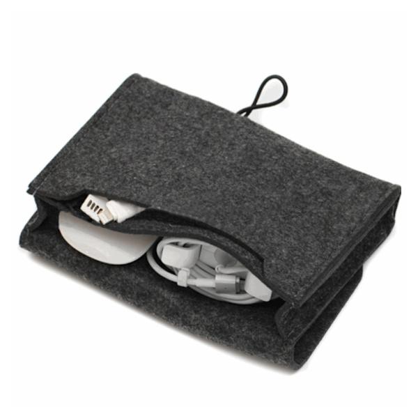 Organizer Mini huopakassi VAALEANHARMAA Light Grey