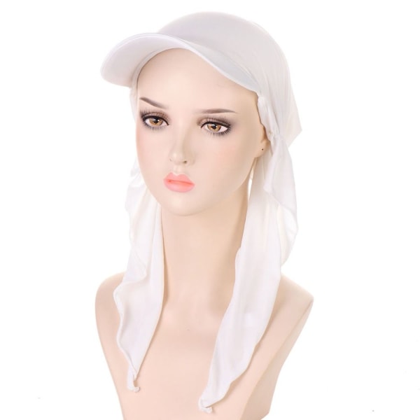Kvinders tørklædekasketter Multicolor Hijab HVID white