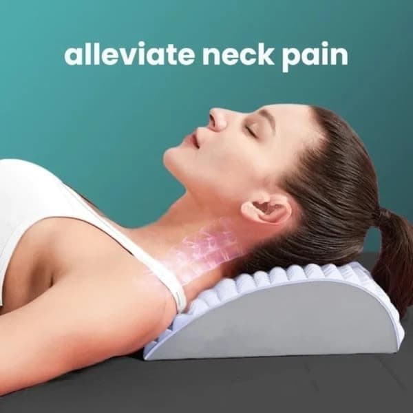 Lænderyg Massager Cervical Memory Pude GRÅ grey