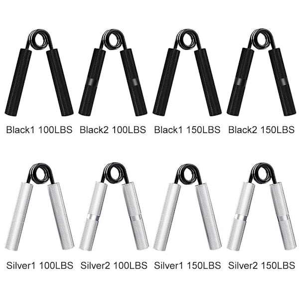 Kädensijan vahvuus Power Grips BLACK2 100LBS BLACK2 100LBS Black2 100LBS
