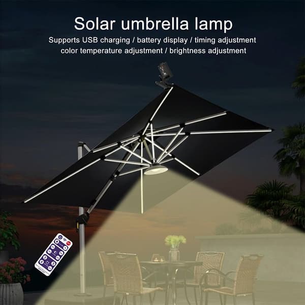 Parasoll Lights Paraply Light VIT LJUS White Light