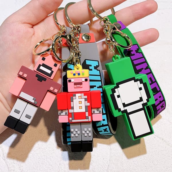 Minecraft Nyckelring Par Nyckelring B B