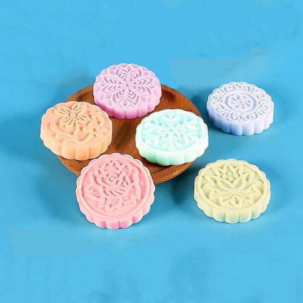 2kpl mold Mooncake postimerkit STYLE-3 STYLE-3 Style-3