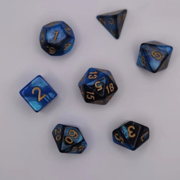 7 kpl / set DND Dice Polyhedral Dice 02 02 02