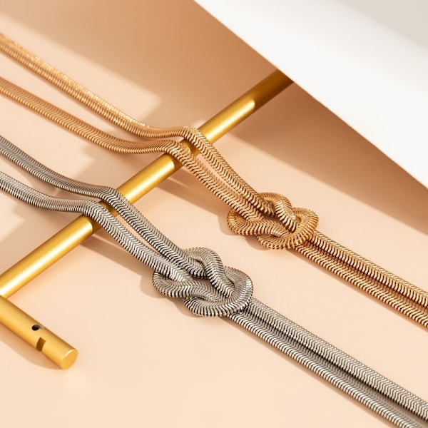 Snake Long Chain Dame Halskæde C C C
