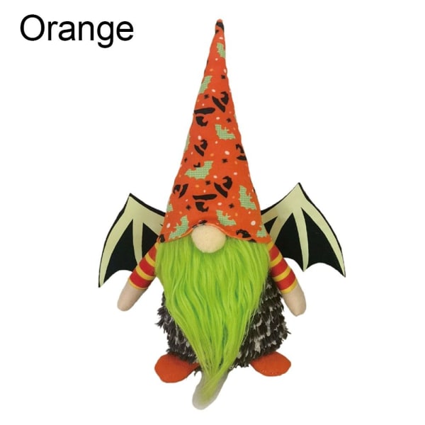 Ansiktsløs plysjdukke Gnomedukke ORANSJE Orange