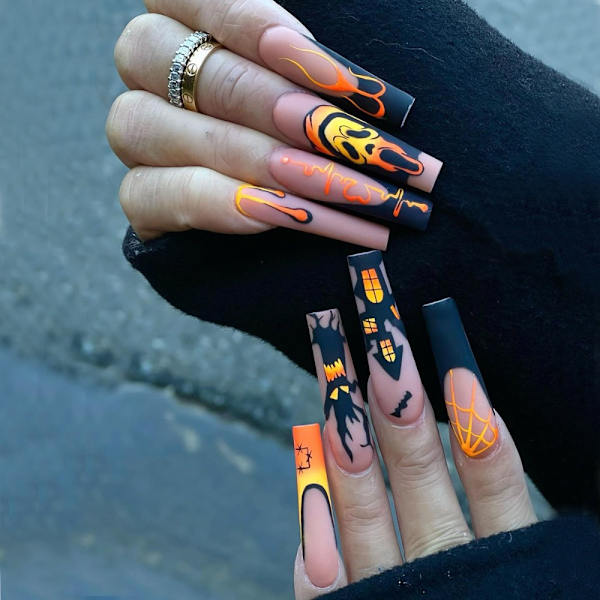 Halloween falske negler Ballerina falske negler SN075 SN075